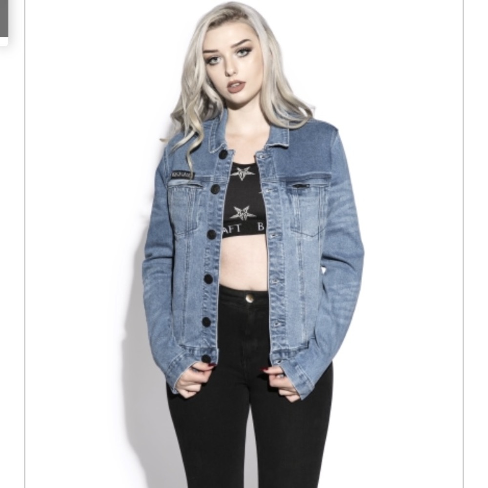 Blackcraft Cult Blue Moon Unisex Denim Jacket